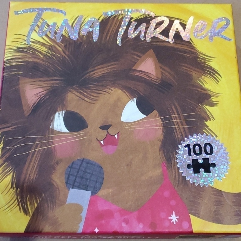 Mudpuppy Tina Turner music Cats 100 piece puzzle 14 X 14 complete